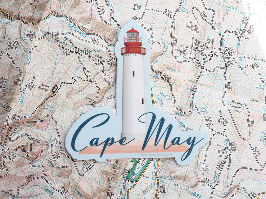 Cape May NJ Lighthouse Sticker