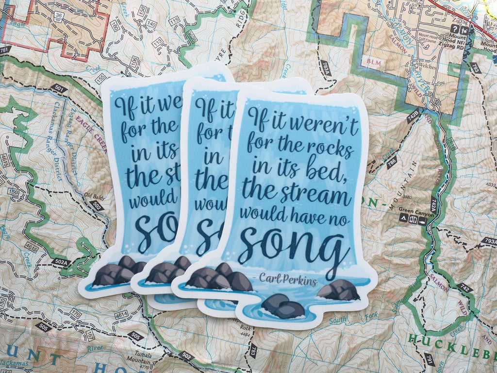Carl Perkins Nature Quote Sticker