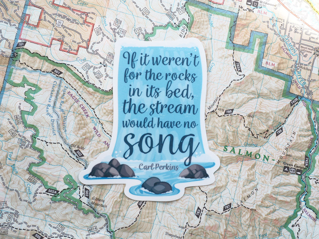 Carl Perkins Nature Quote Sticker