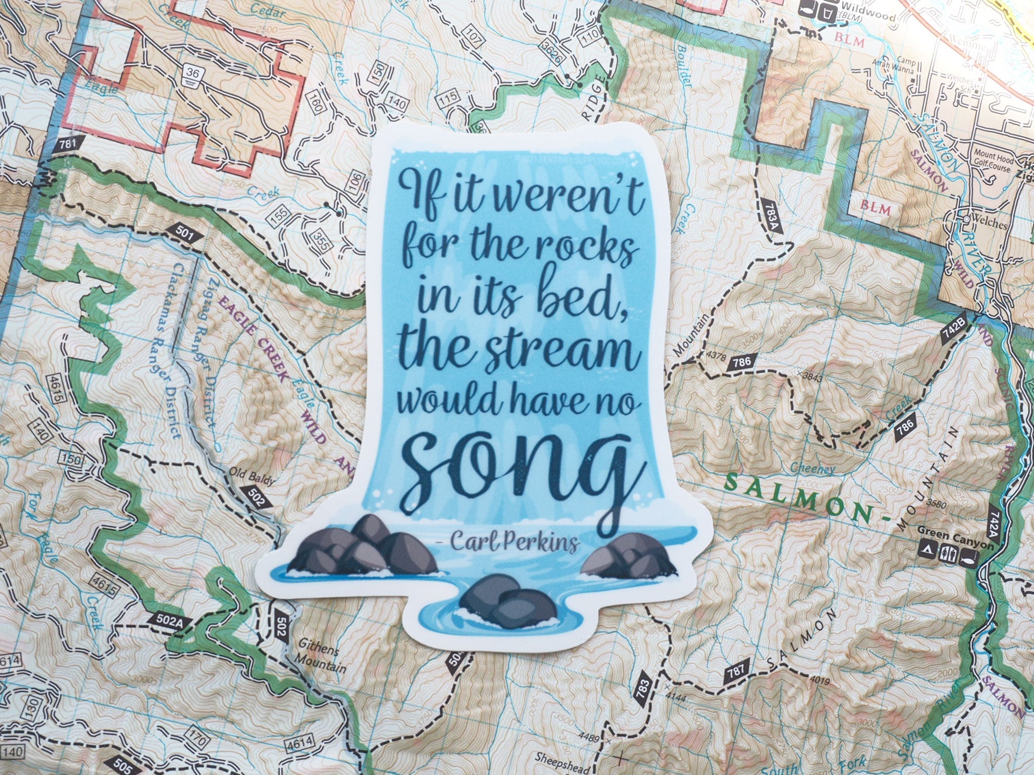 Carl Perkins Nature Quote Sticker