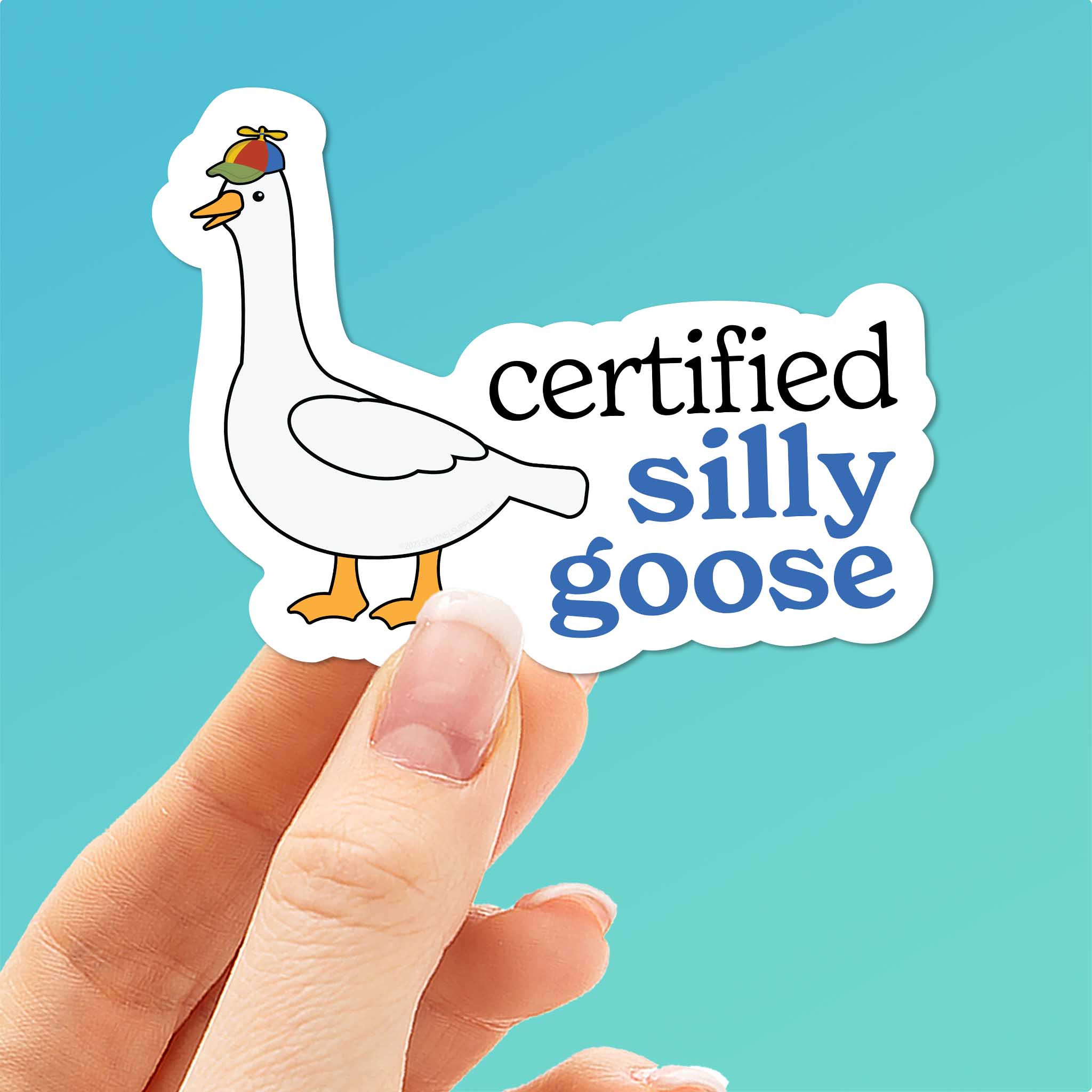 Certified Silly Goose Sticker for Water Bottle