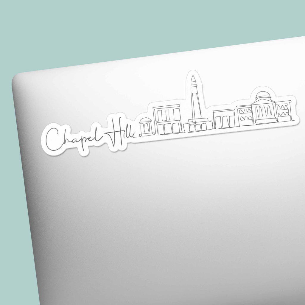 Chapel Hill North Carolina Skyline Sticker - Cute NC Decal