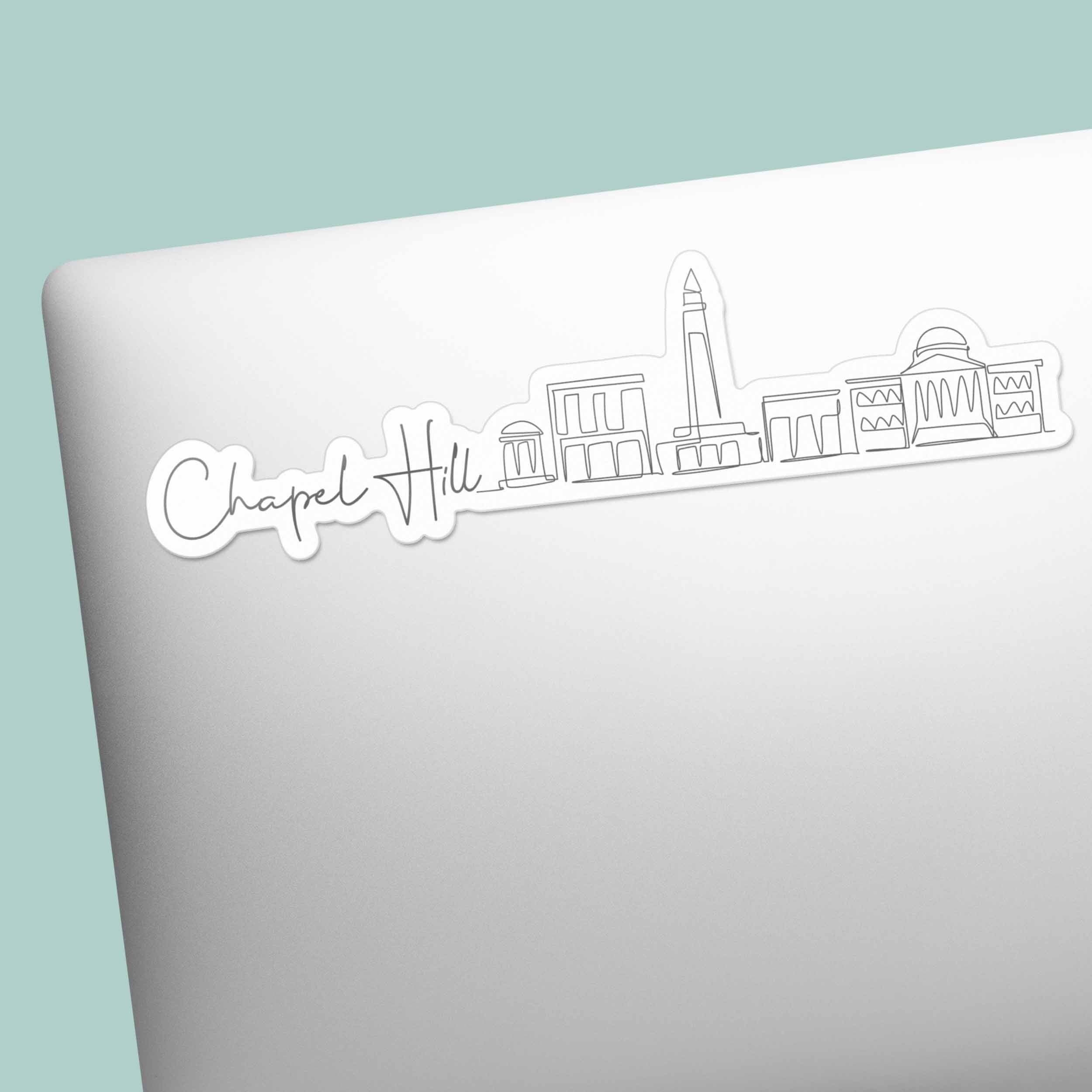 Chapel Hill North Carolina Skyline Sticker - Cute NC Decal