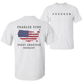 Charlie Kirk "Freedom & True Patriot" T-Shirt - American Statement Tee, Political Fan Apparel