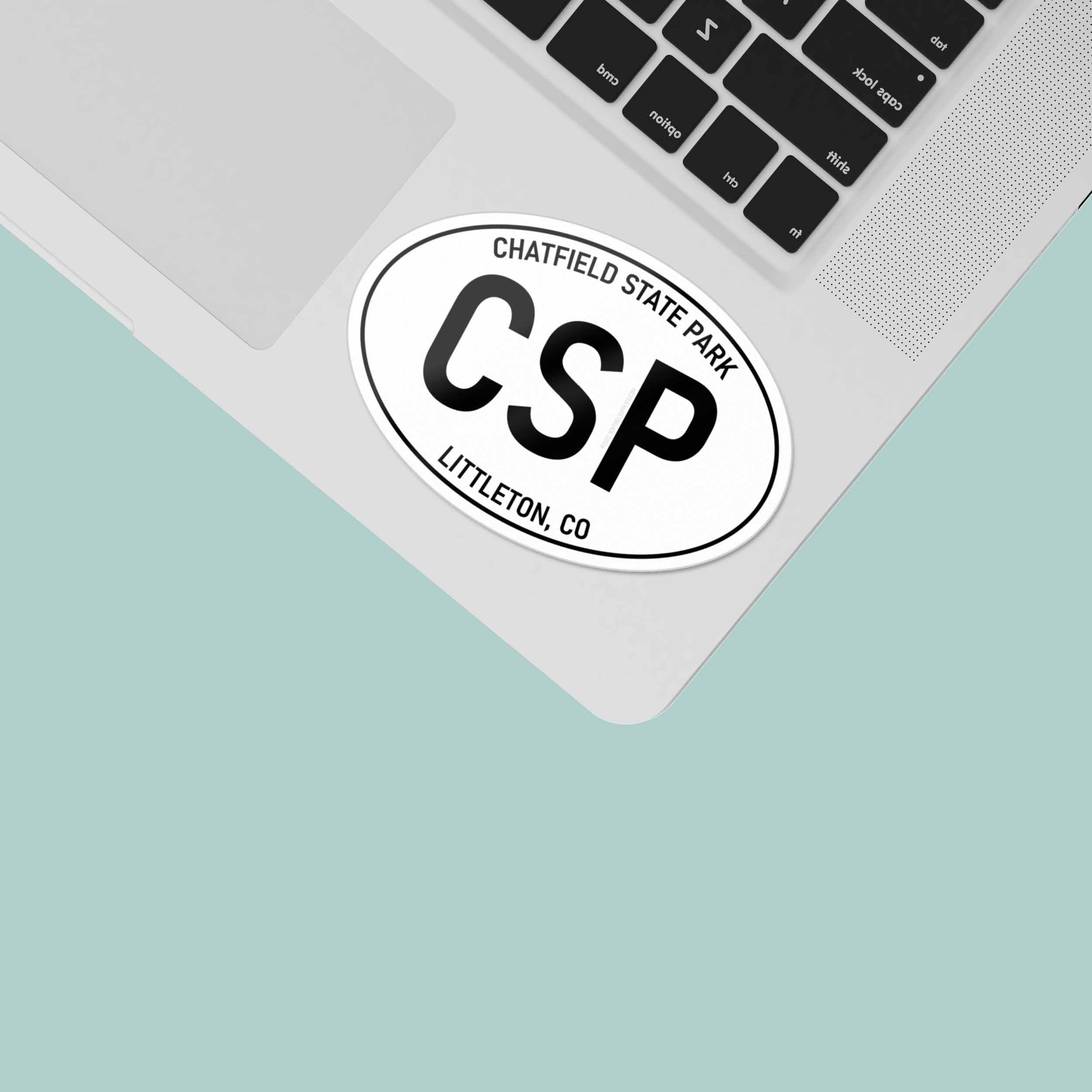 Chatfield State Park Colorado White Oval Sticker