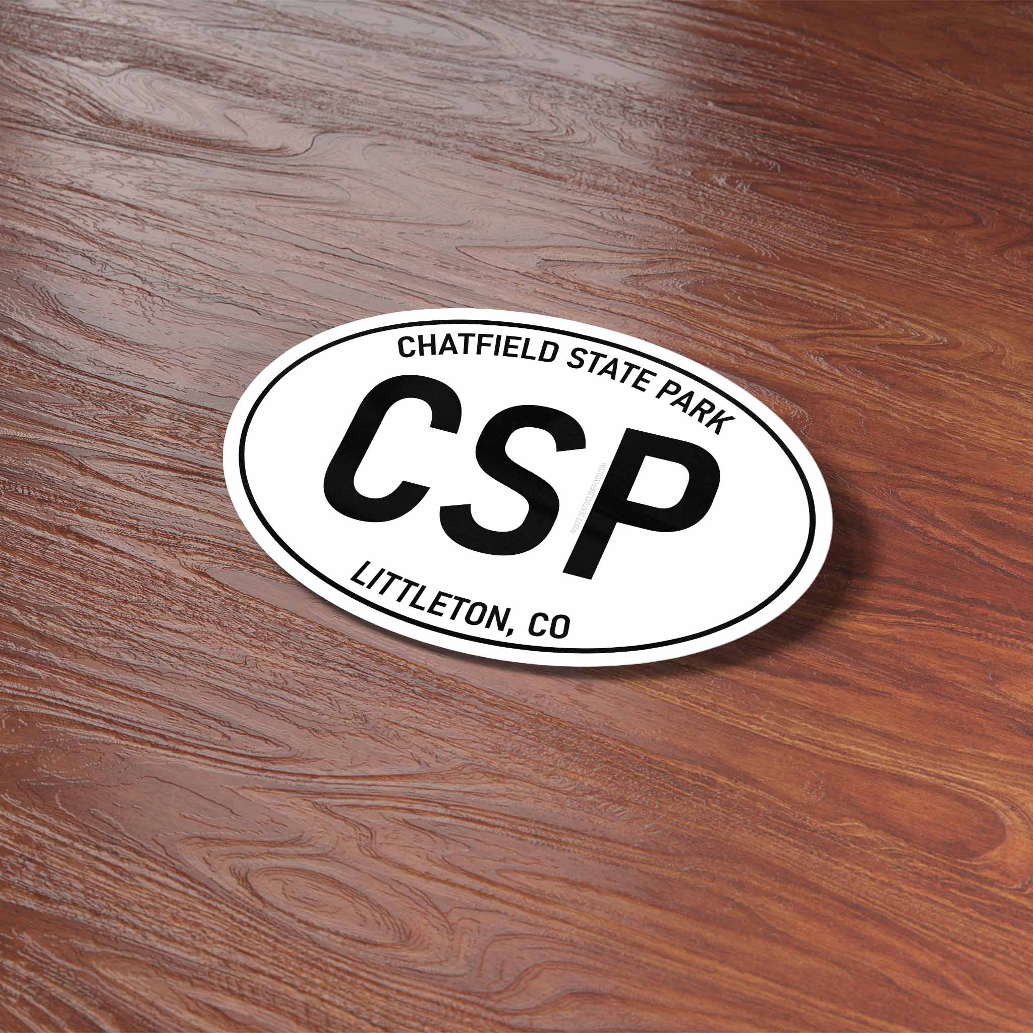 Chatfield State Park Colorado White Oval Sticker