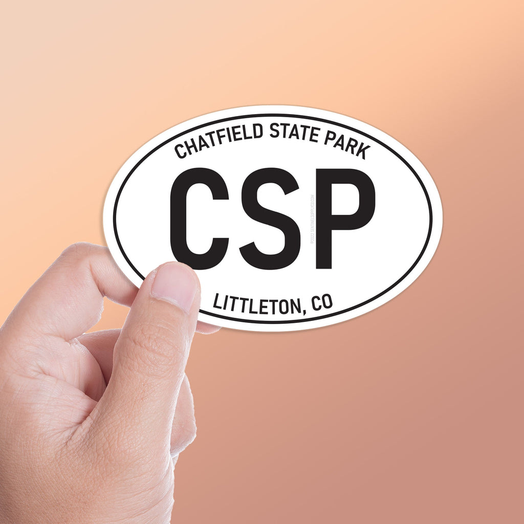 Chatfield State Park Colorado White Oval Sticker