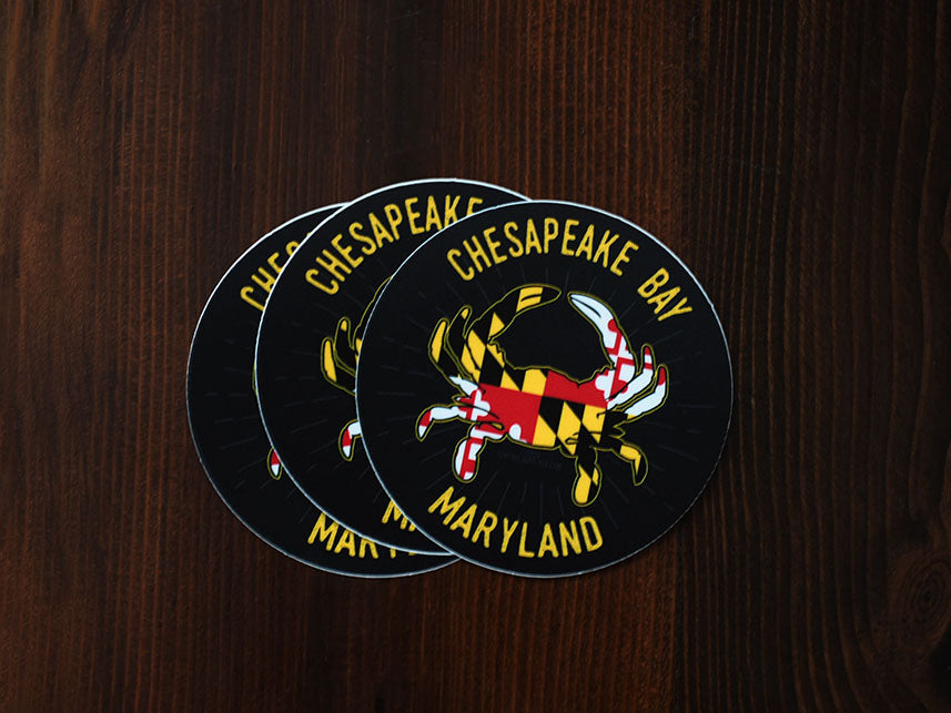 Chesapeake Bay Maryland Crab Sticker