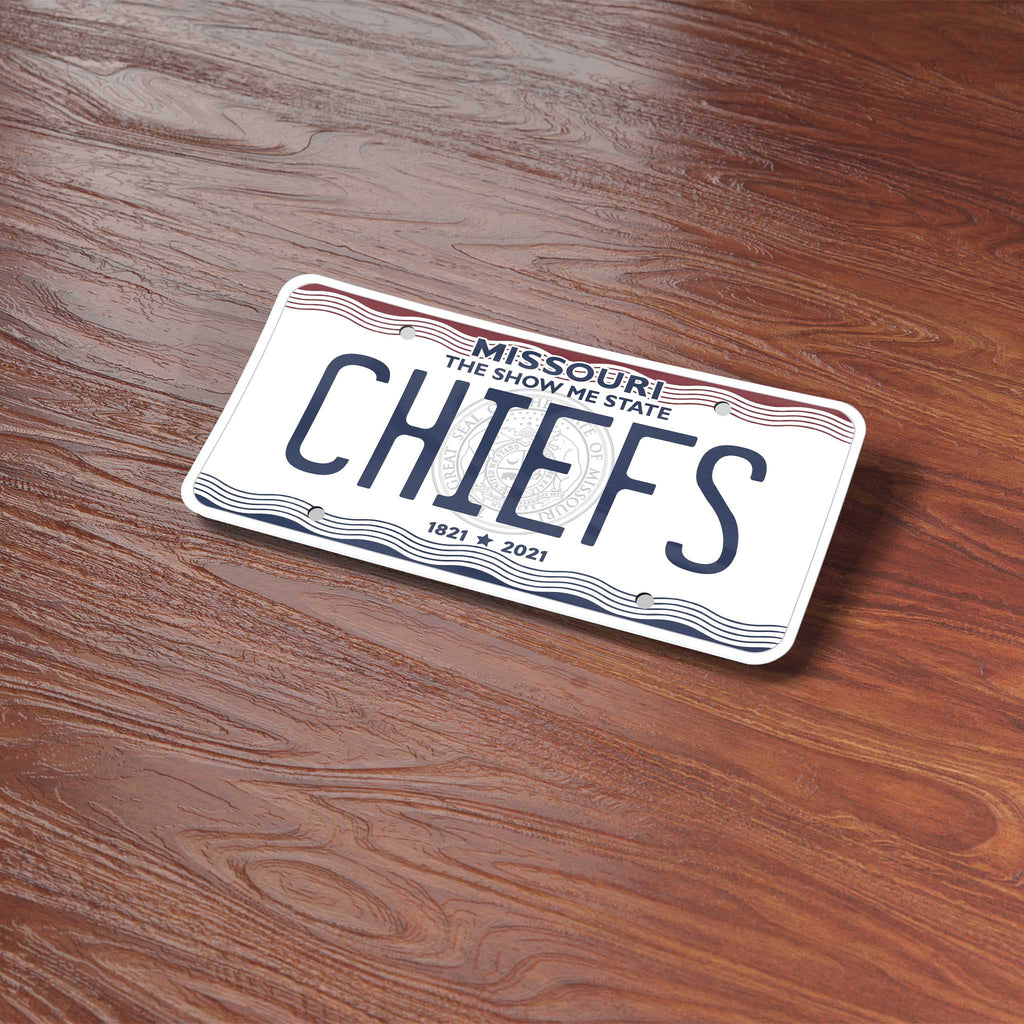Chiefs Missouri License Plate Sticker