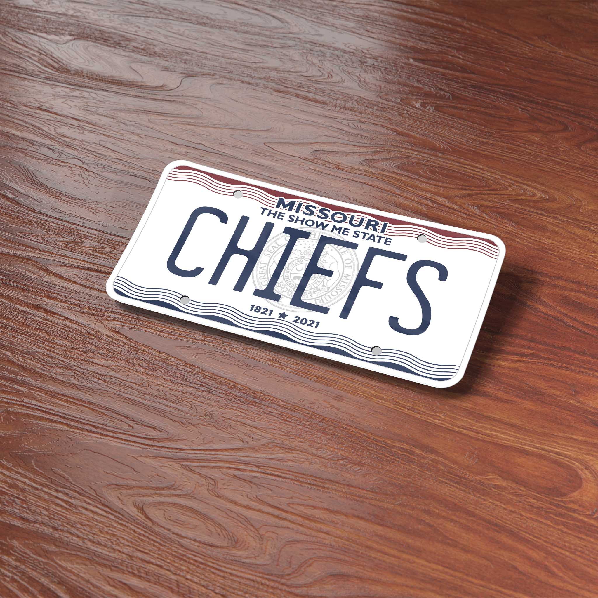 Chiefs Missouri License Plate Sticker