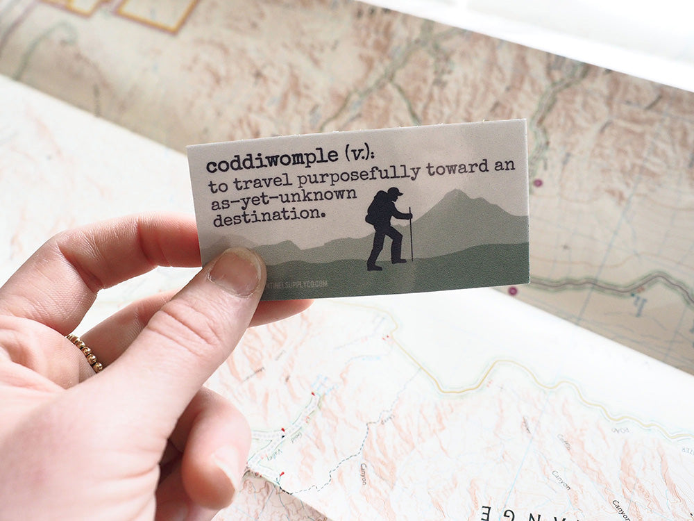 Coddiwomple Sticker