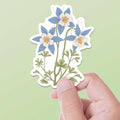 Colorado Columbine Flower Sticker