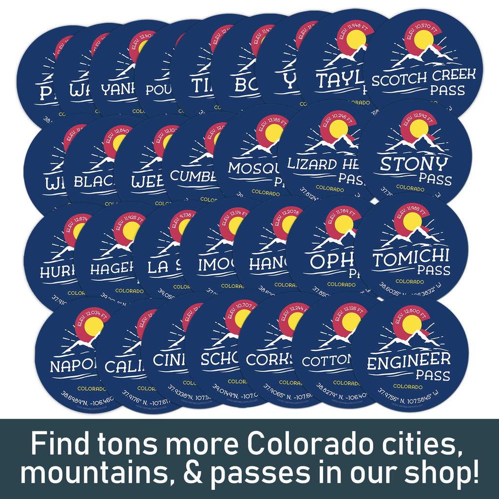 Kenosha Pass Colorado Stickers