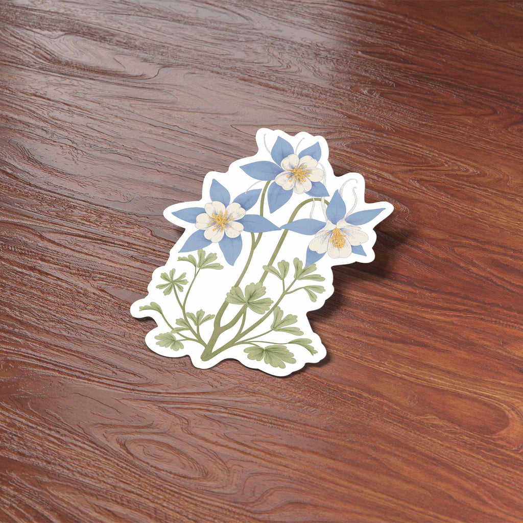 Colorado Columbine Flower Sticker