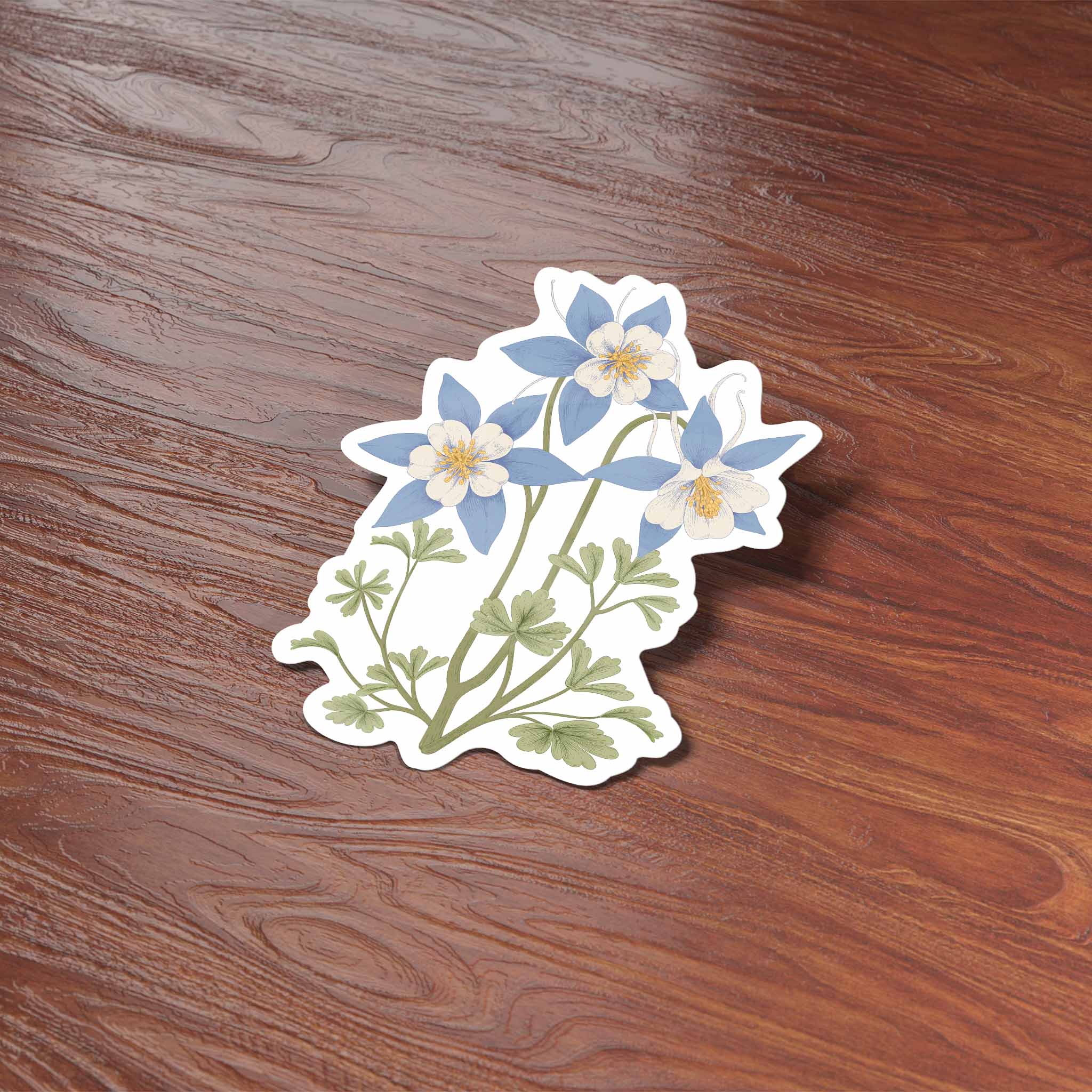 Colorado Columbine Flower Sticker