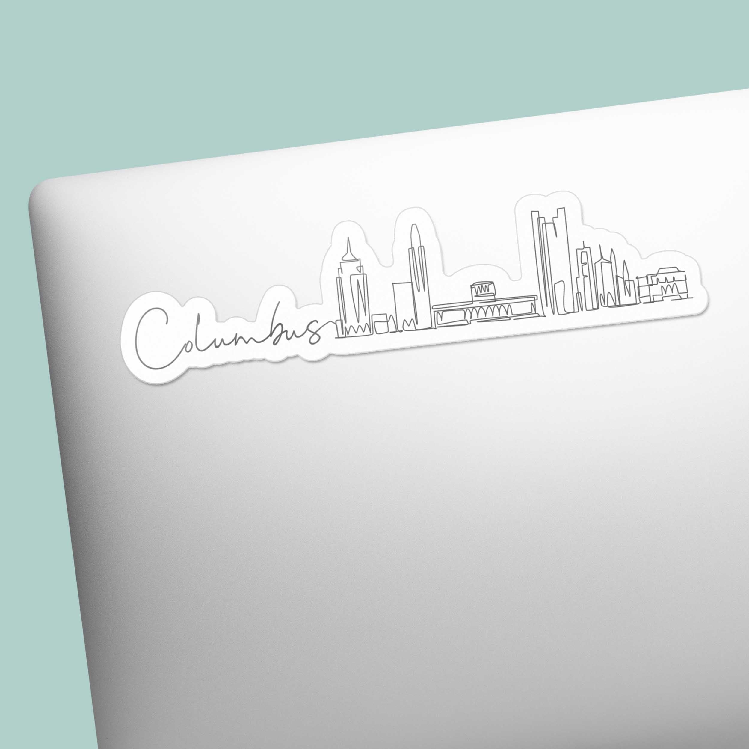 Columbus Ohio City Skyline Sticker