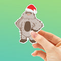 Santa Sasquatch Sticker