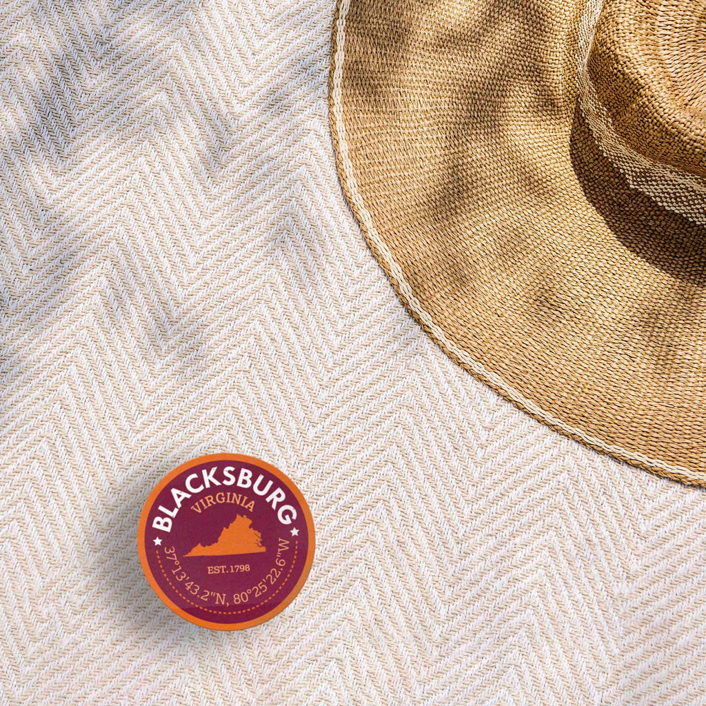 Blacksburg Virginia Map Sticker - Cute VA Decal