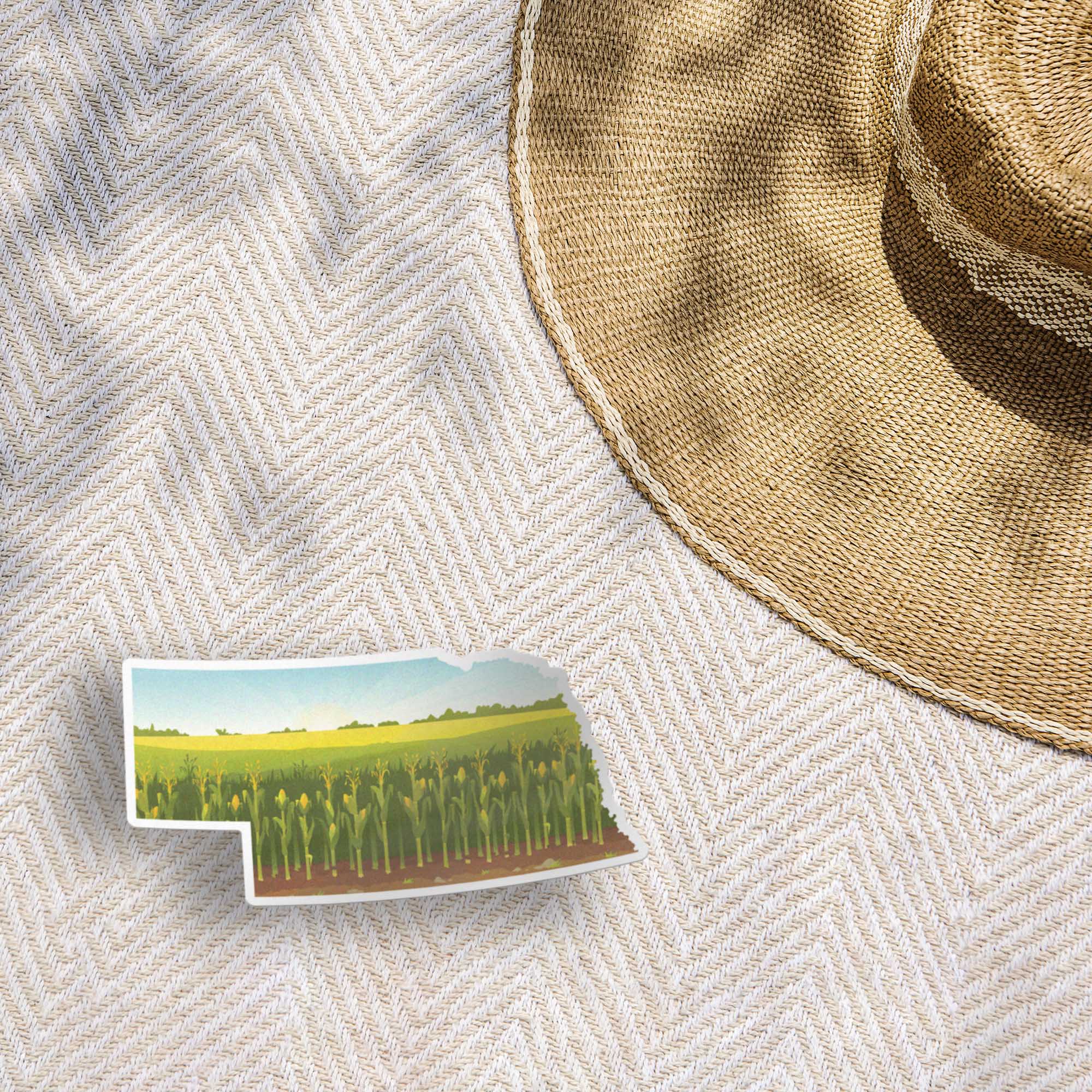 Nebraska Cornfield Sticker