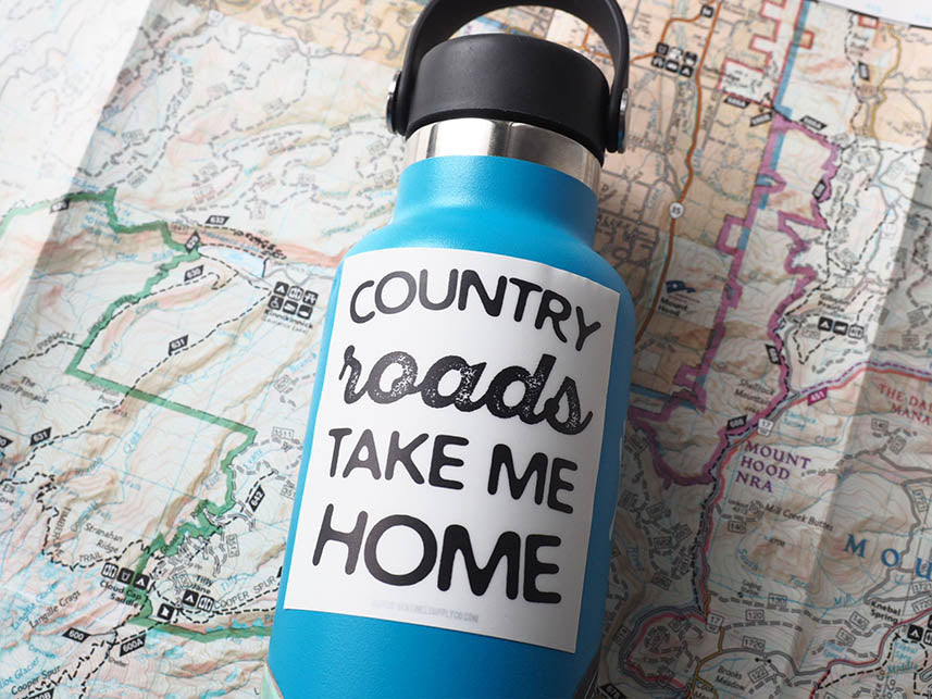 Country Roads Take Me Home Sticker