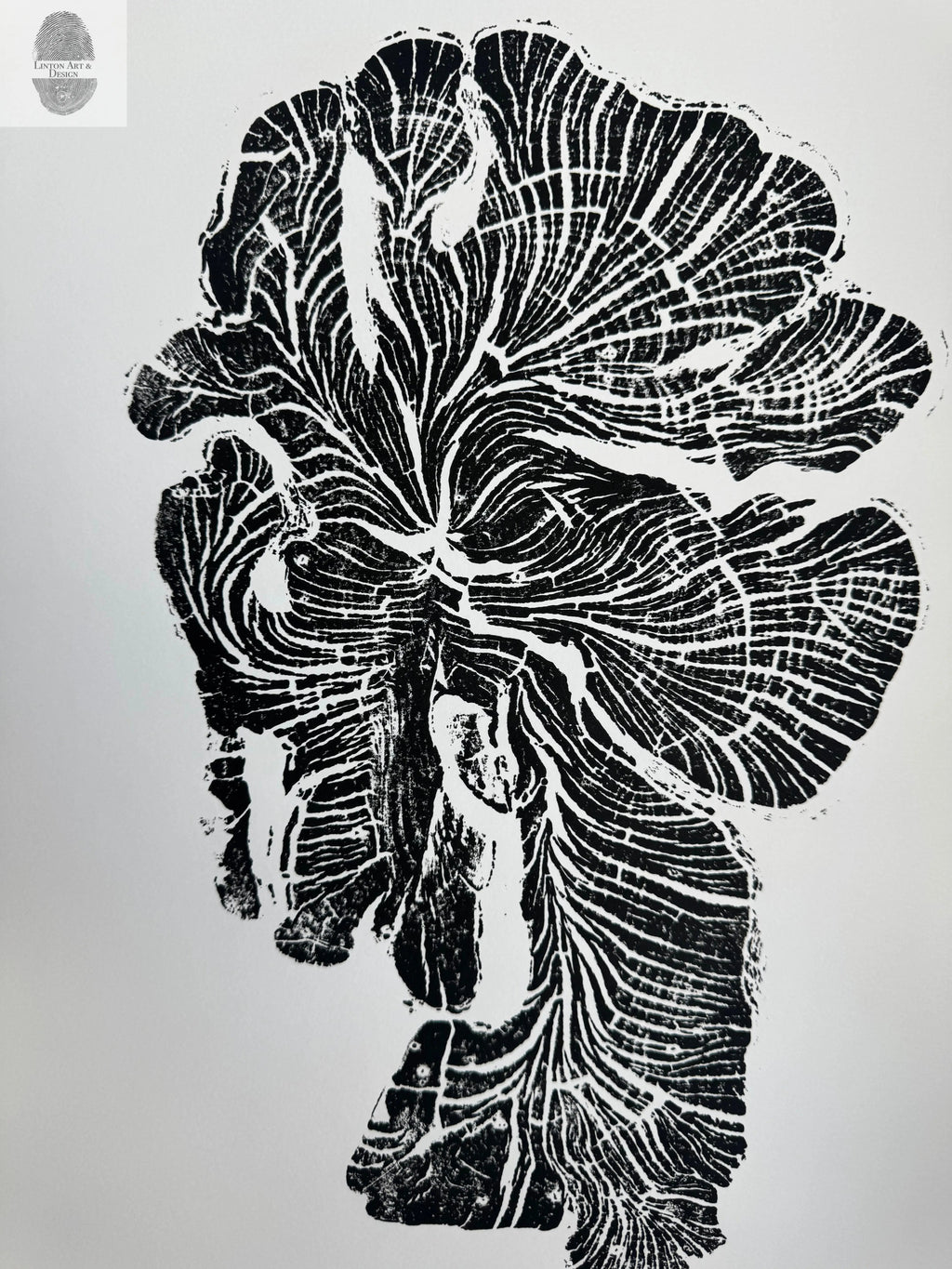 Crab Apple Tree Ring Wall Art – Millcreek UT – 18x24 Signed Original Woodcut