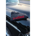 "Crashout" Embroidered T-Shirt - Unisex Modern Classic Fit, Trendy Graphic Tee