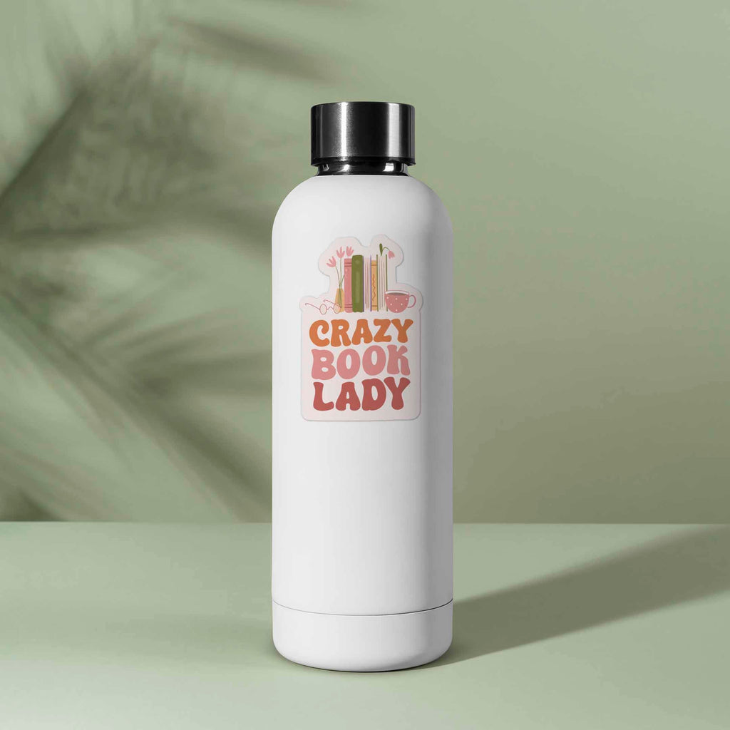 Crazy Book Lady Sticker