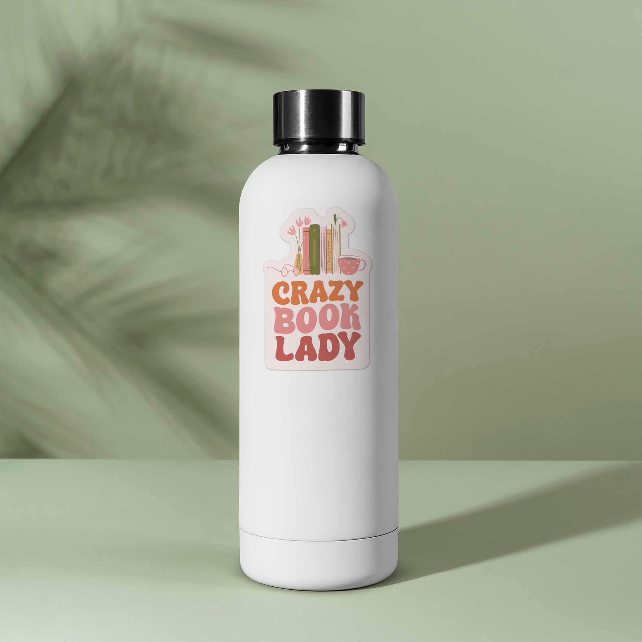 Crazy Book Lady Sticker