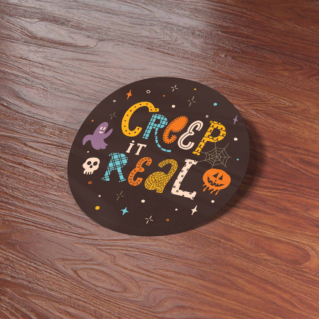 Creep It Real Halloween Sticker
