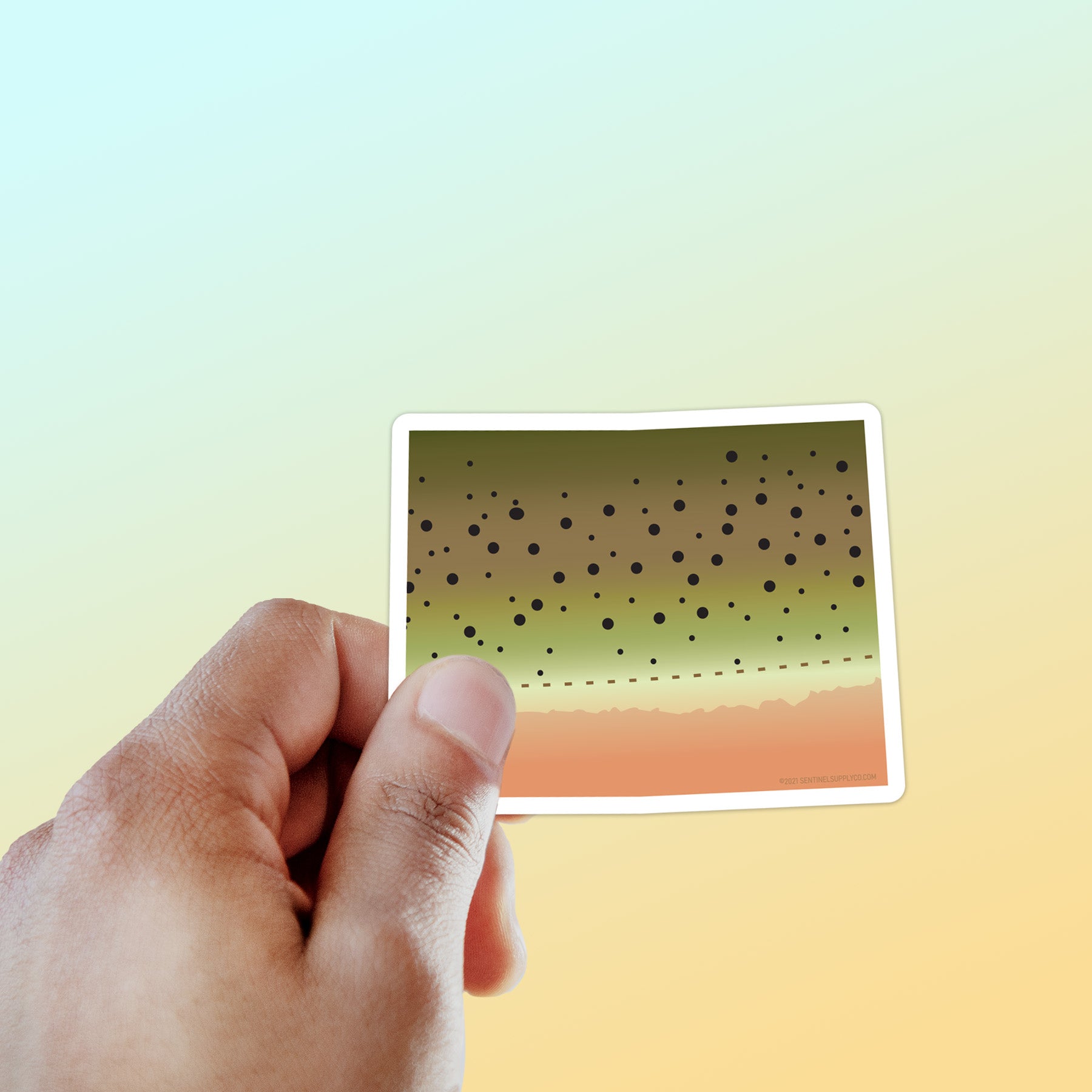 Cutthroat Trout Wyoming Fishing Sticker