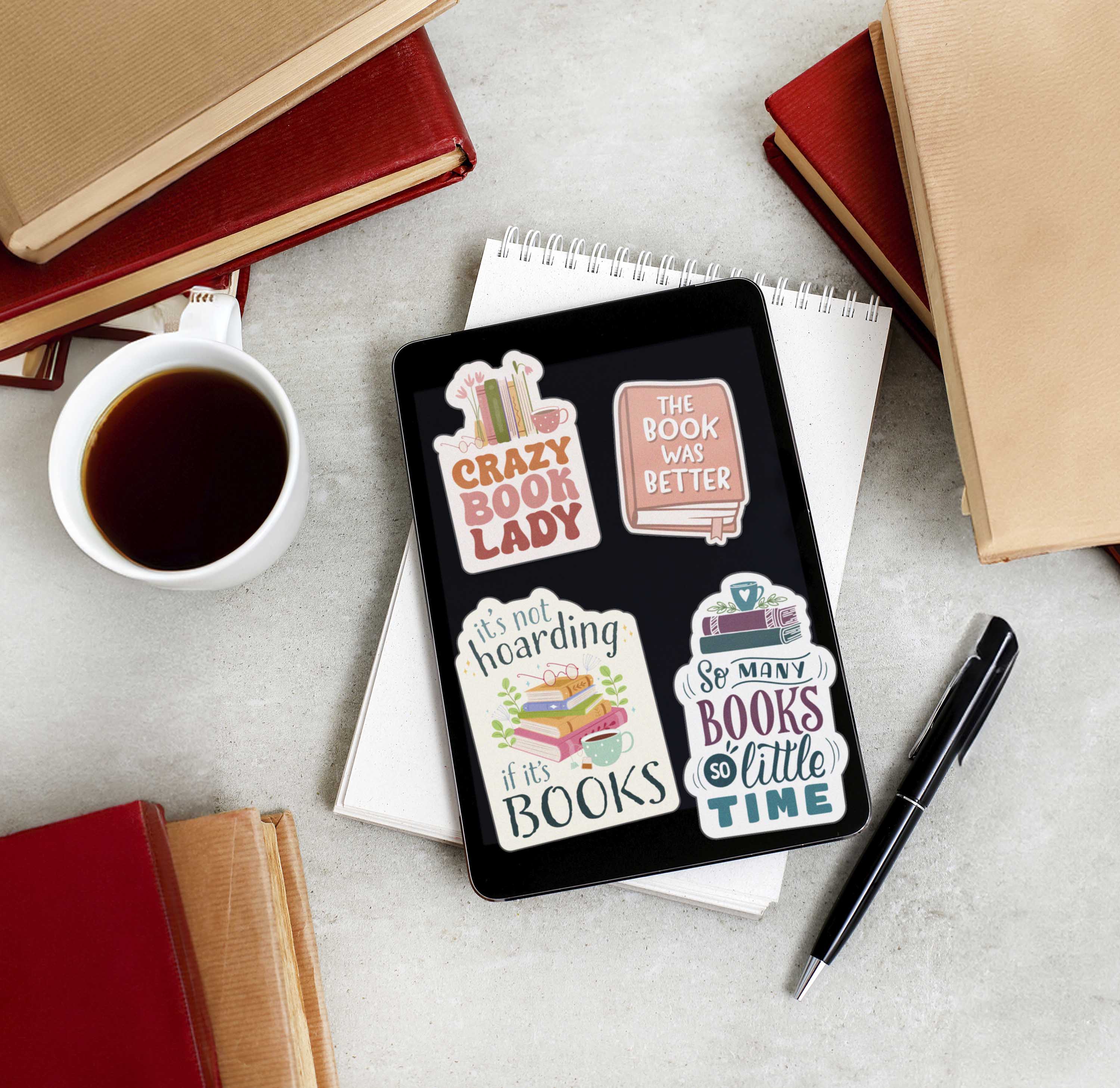 So Many Books So Little Time Reading Sticker
