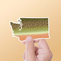 Cutthroat Trout Washington Fishing Sticker