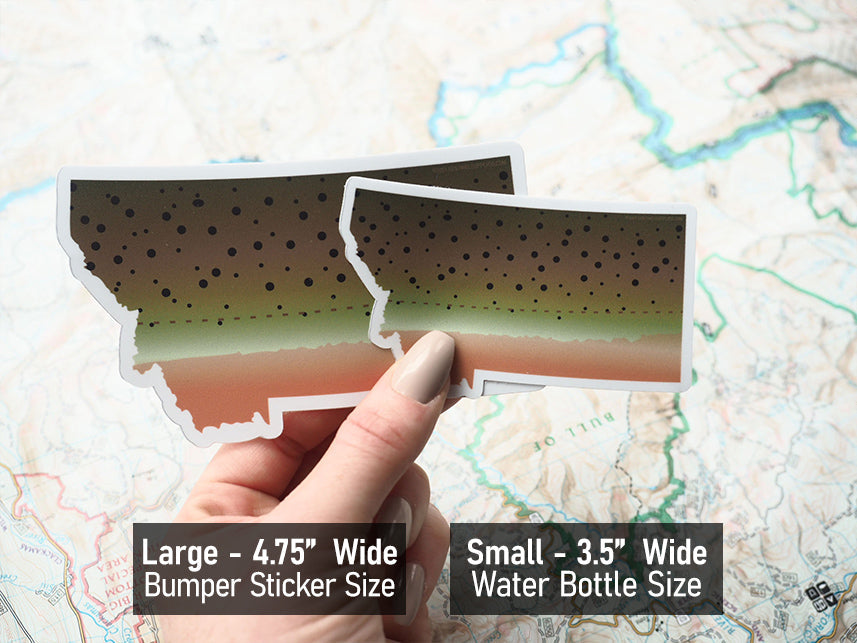 Cutthroat Trout Montana Fishing Sticker