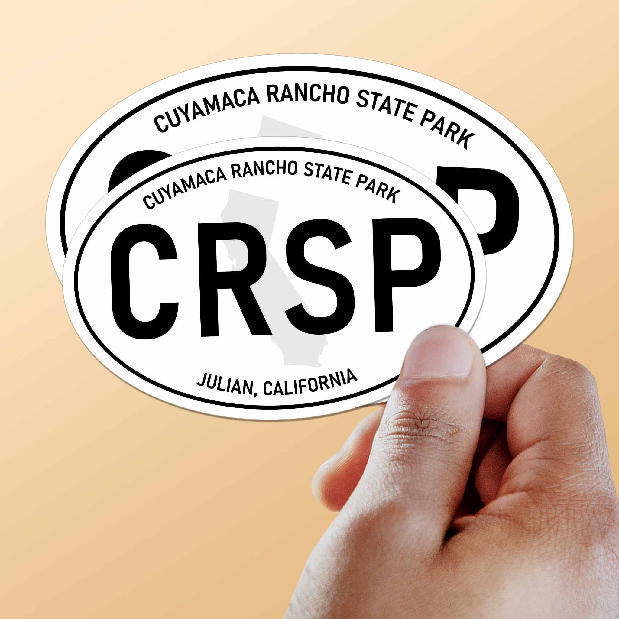 Cuyamaca Rancho State Park California White Oval Sticker