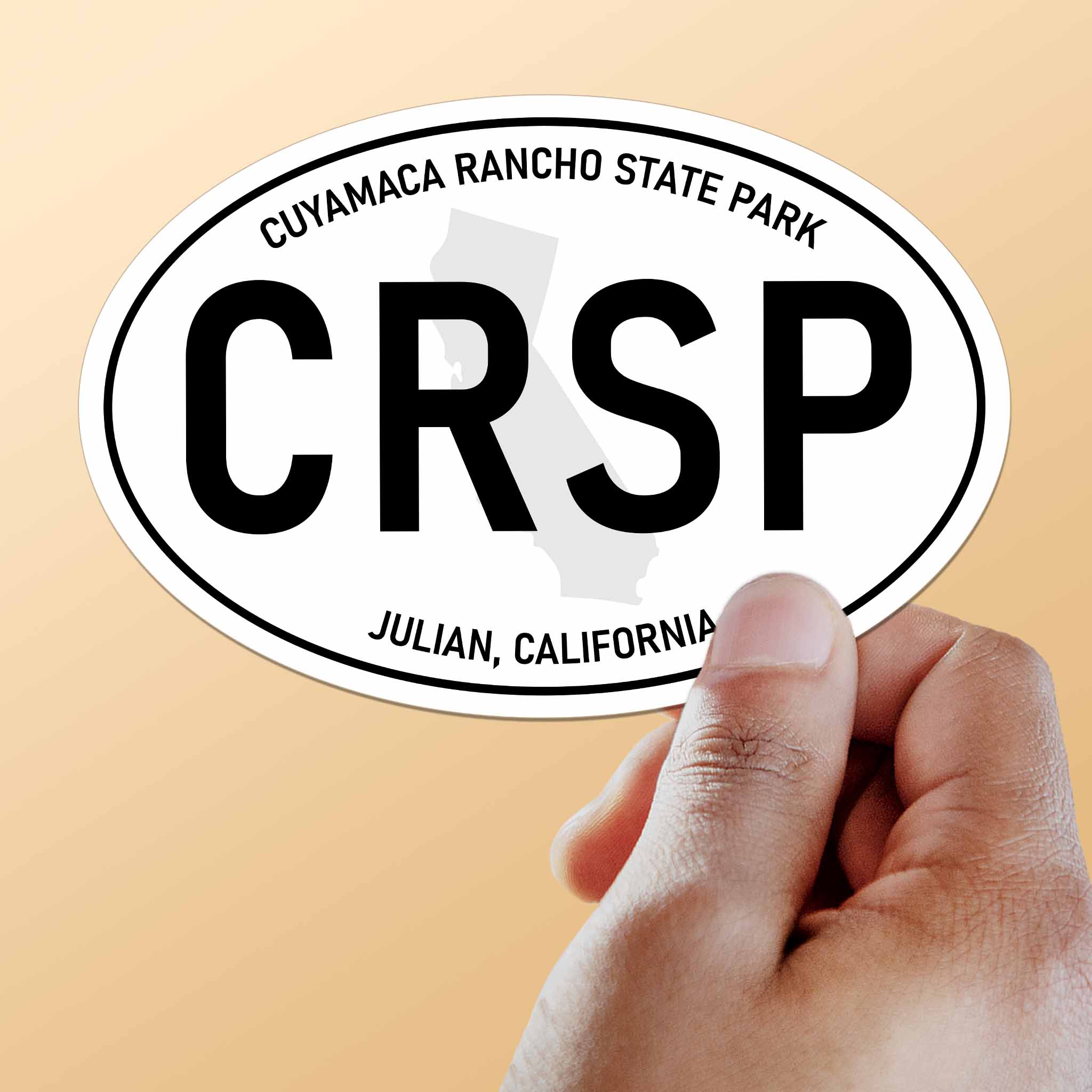 Cuyamaca Rancho State Park California White Oval Sticker