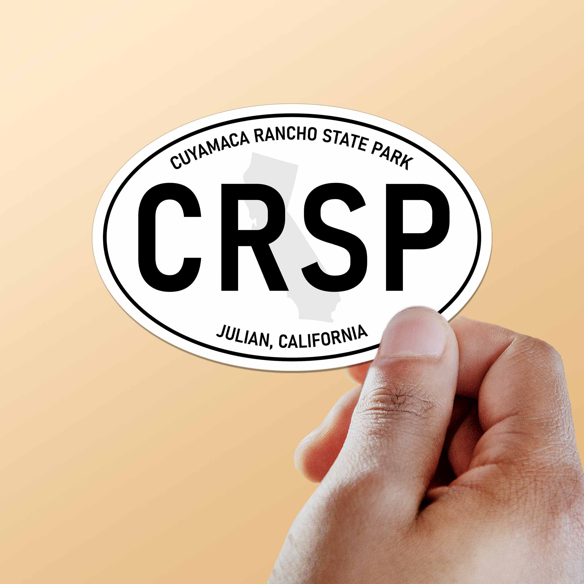 Cuyamaca Rancho State Park California White Oval Sticker