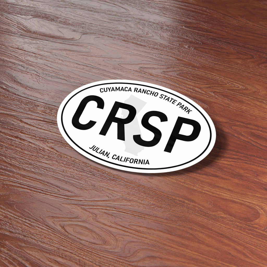 Cuyamaca Rancho State Park California White Oval Sticker