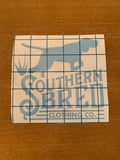 Carolina Blue 6in x 6in Southern Bred Decal