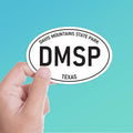 Davis Mountain State Park Texas White Oval Sticker