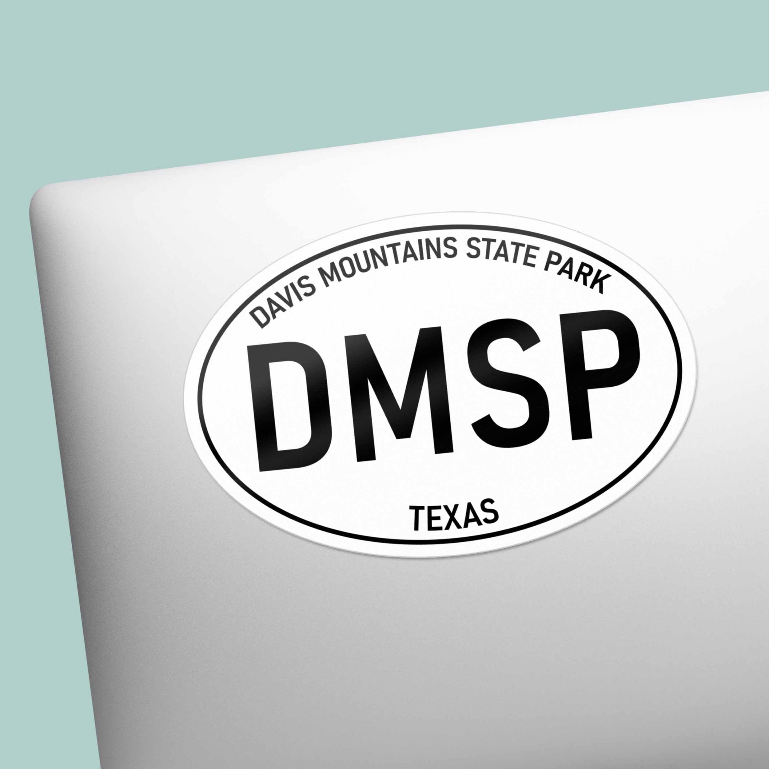 Davis Mountain State Park Texas White Oval Sticker