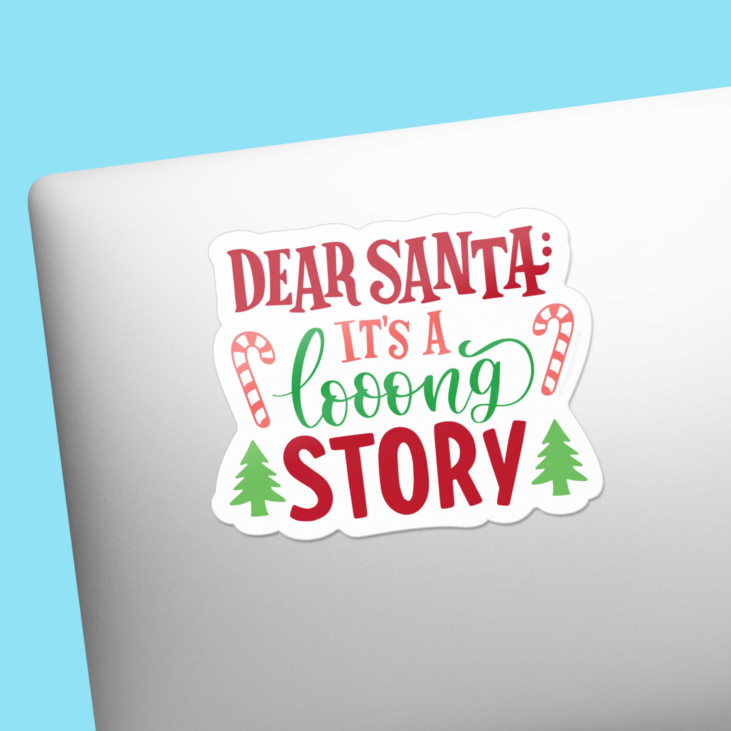 Dear Santa Christmas Sticker