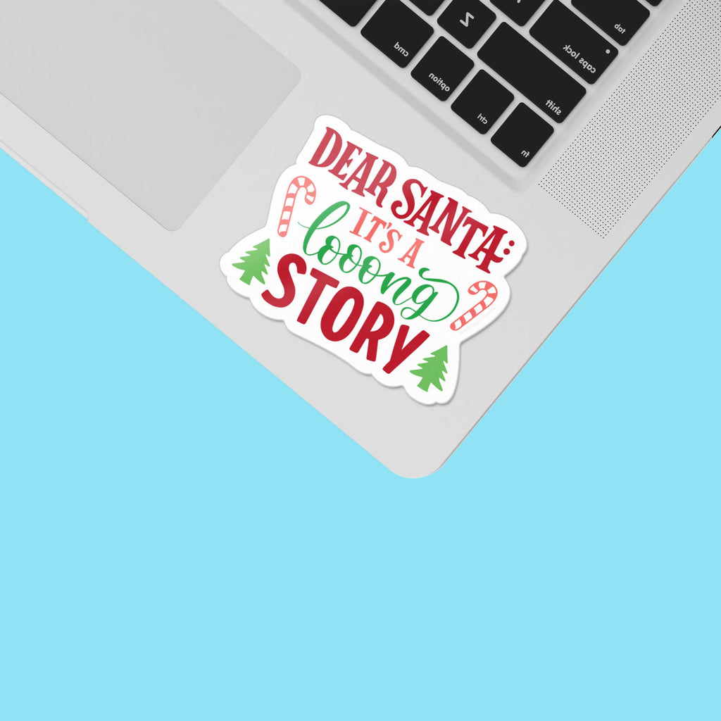 Dear Santa Christmas Sticker