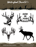 Deer Hunting Decal – 5pc Whitetail Sticker Pack