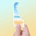 Sandy Beach Delaware Shore Sticker