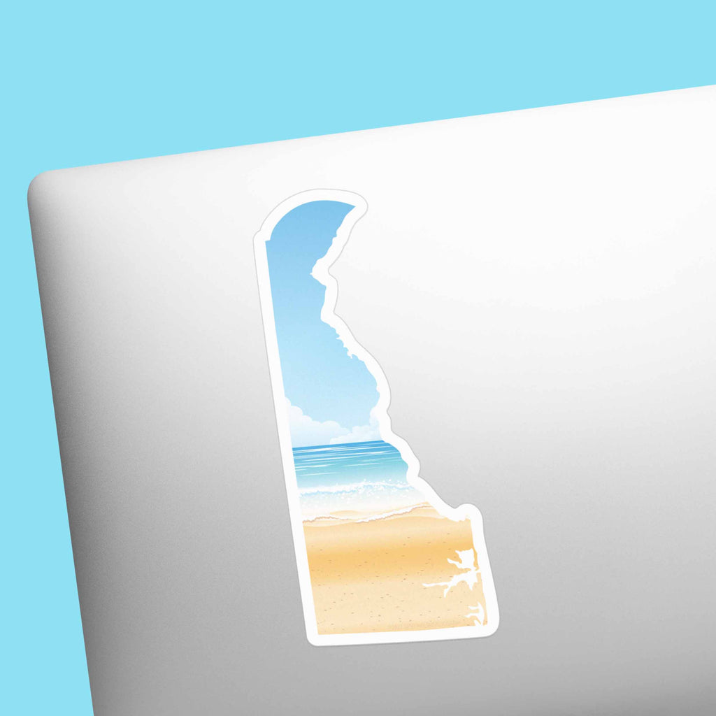 Sandy Beach Delaware Shore Sticker