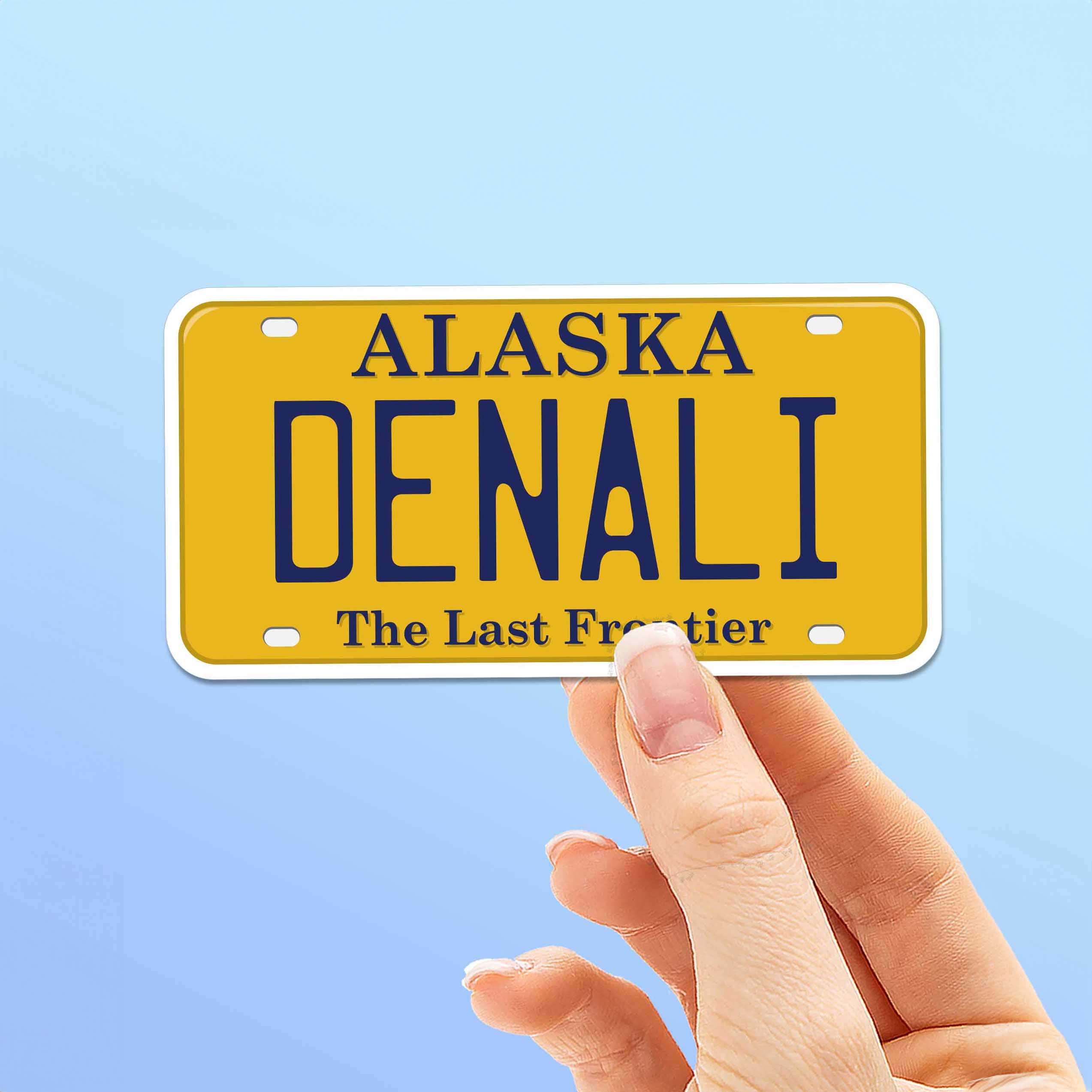 Alaska License Plate Stickers - Choose Your AK City