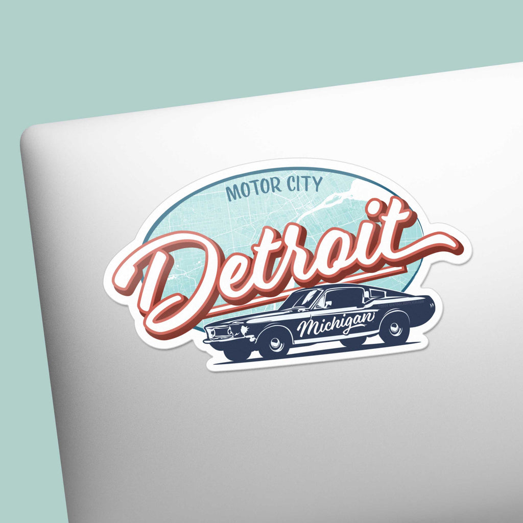 Detroit Motor City Sticker