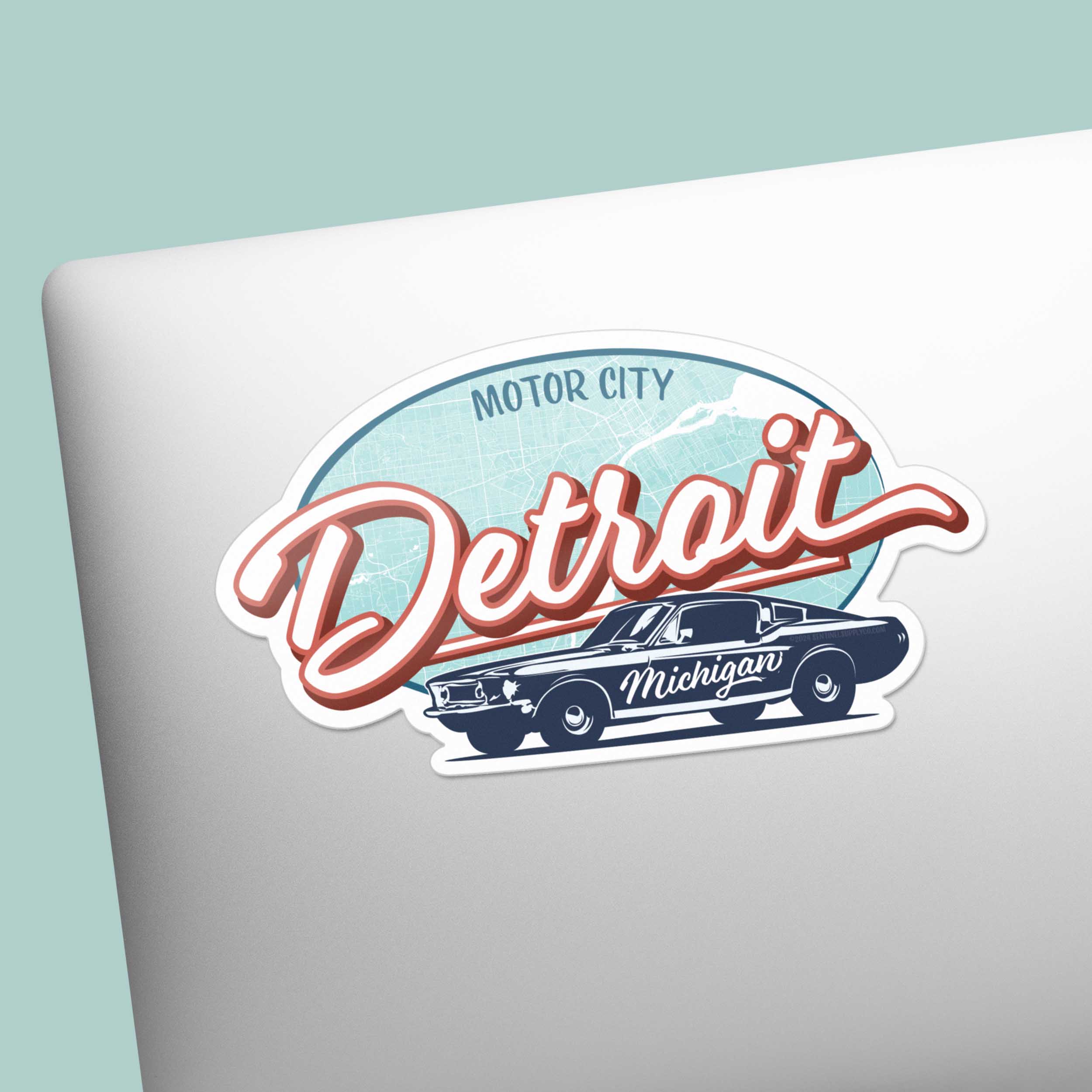 Detroit Motor City Sticker