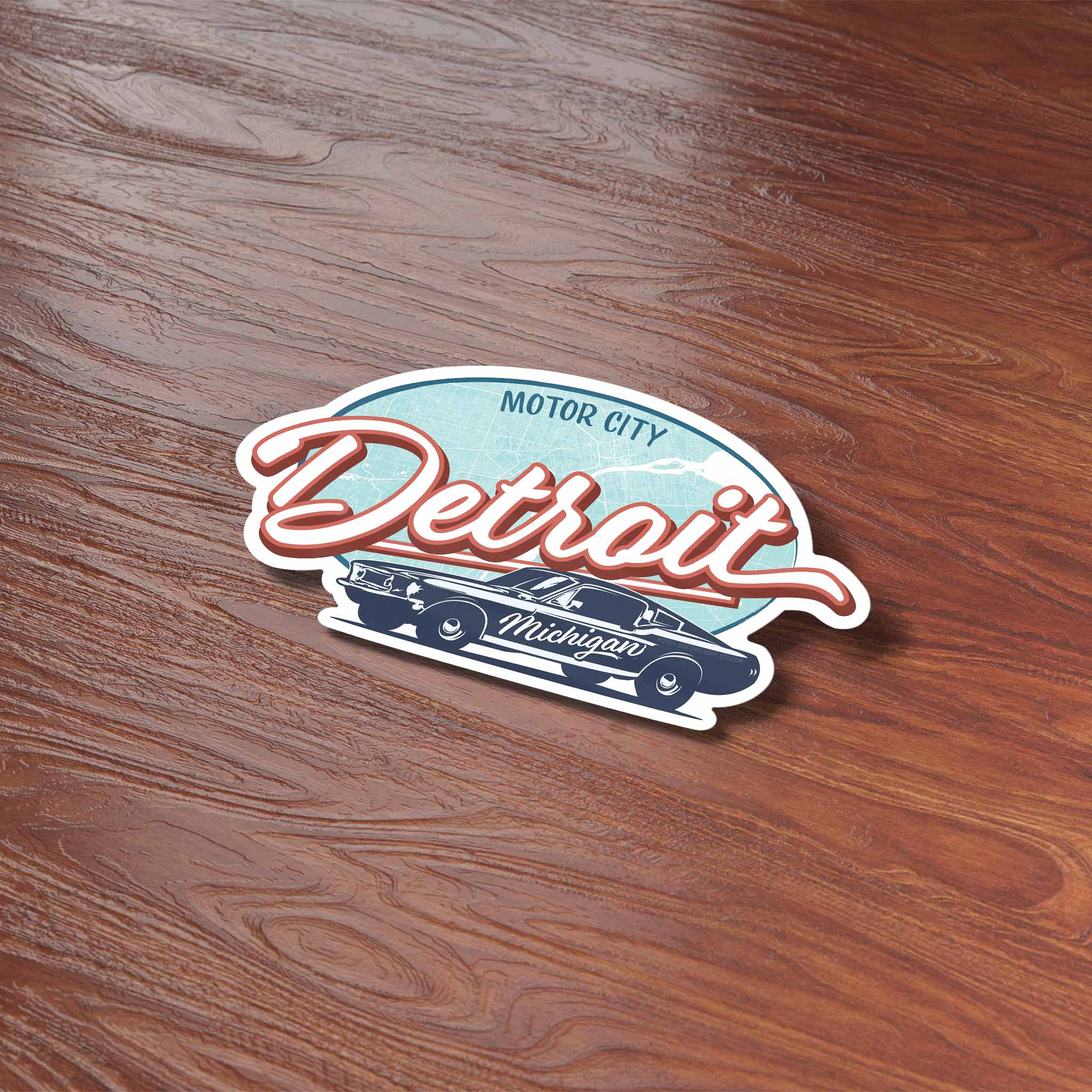 Detroit Motor City Sticker