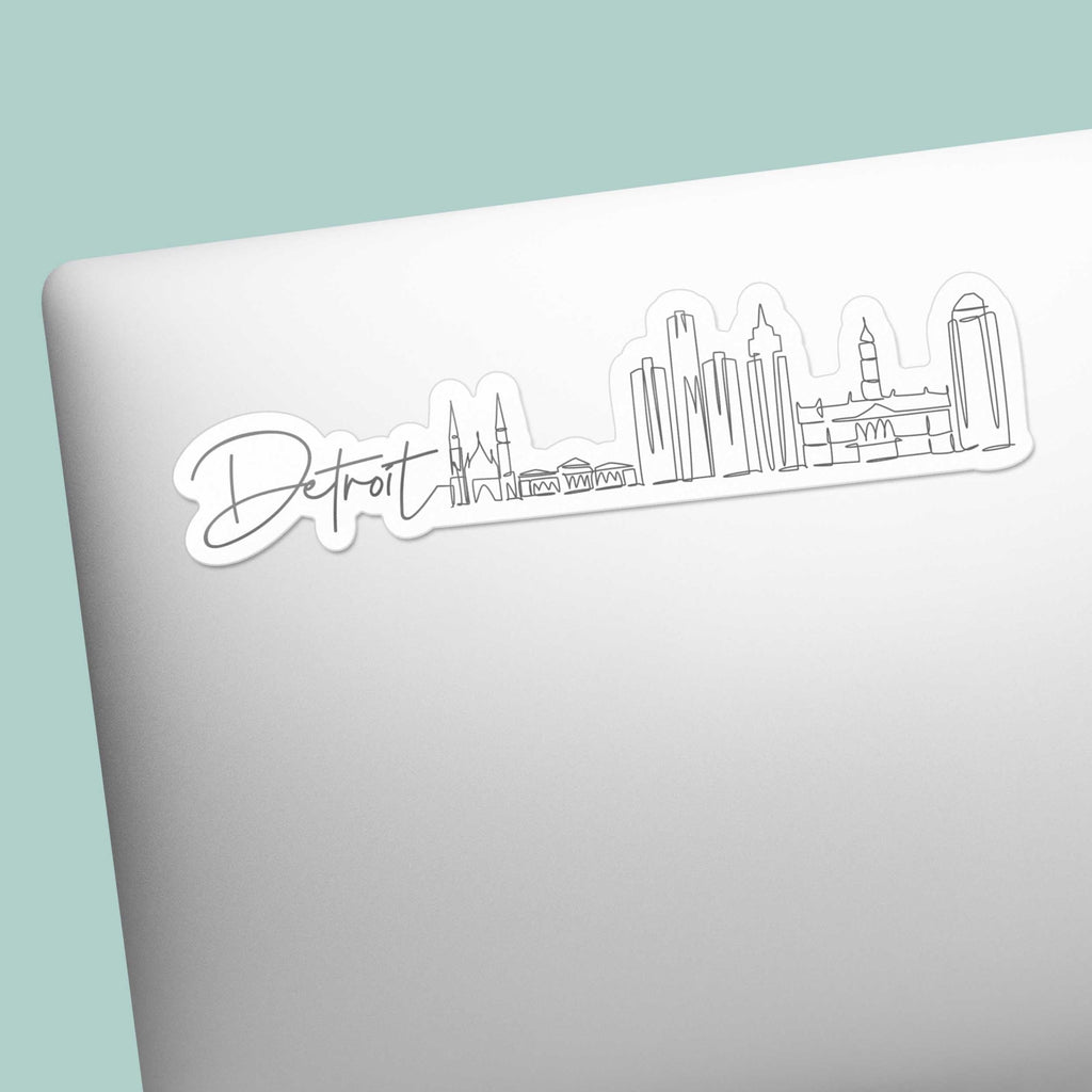 Detroit Skyline Sticker